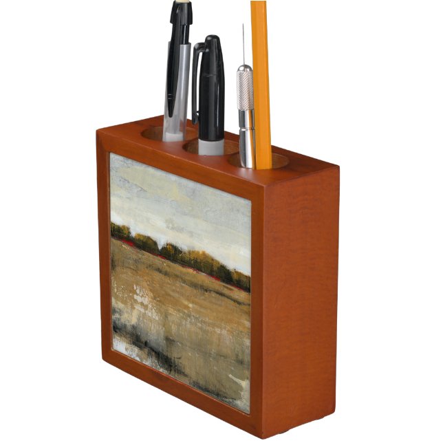 Lush Green Countryside Landscape Desk Organizer (In Situ)