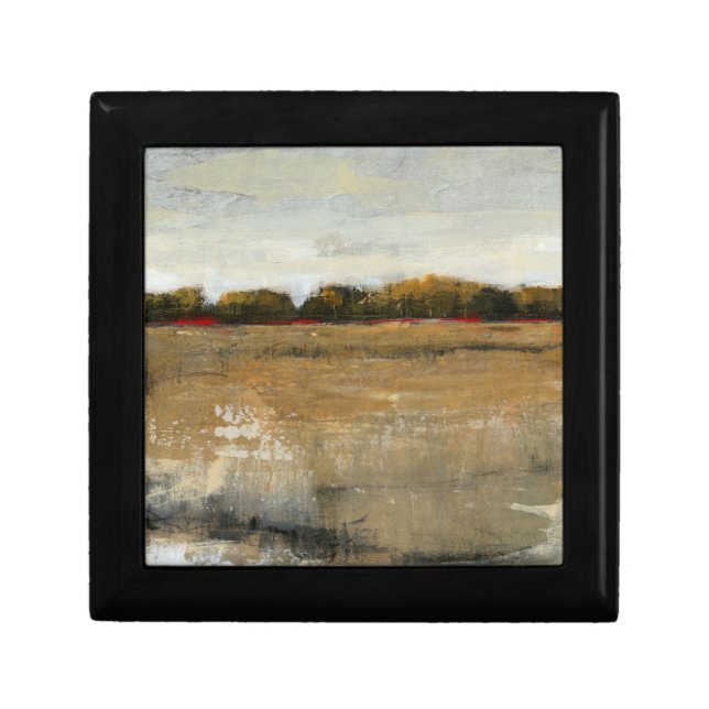 Lush Green Countryside Landscape Keepsake Box (Front)