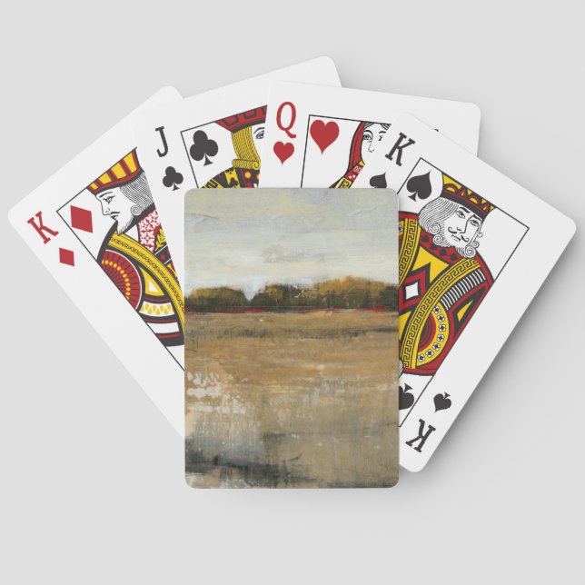 Lush Green Countryside Landscape Poker Cards (Back)