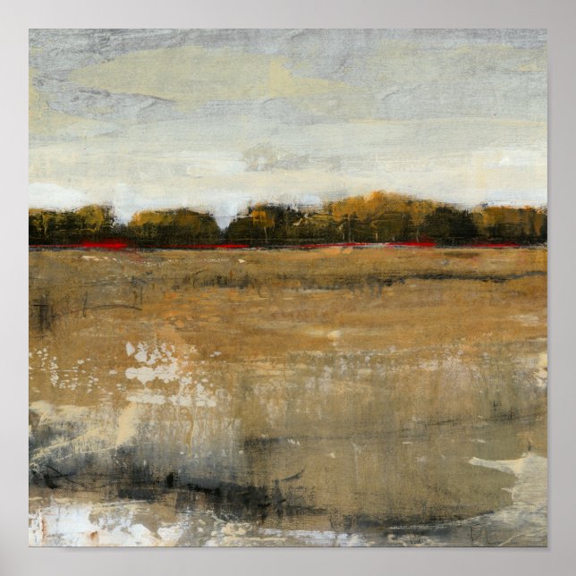 Lush Green Countryside Landscape Poster (Front)