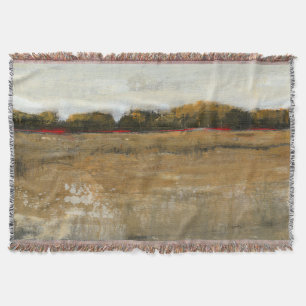 Lush Green Countryside Landscape Throw Blanket