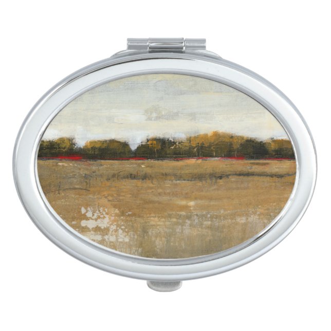 Lush Green Countryside Landscape Vanity Mirror (Front)