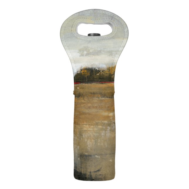 Lush Green Countryside Landscape Wine Bag (Back)