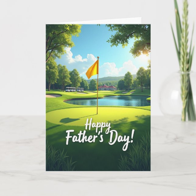 Lush Green Fathers Day Card (Front)