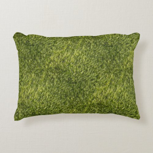 Lush Green Moss Accent Pillow