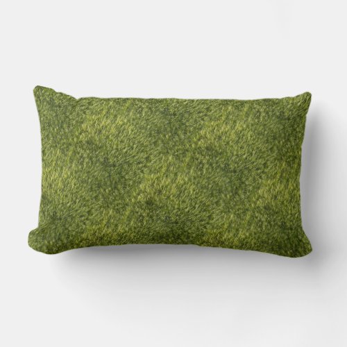Lush Green Moss Lumbar Pillow