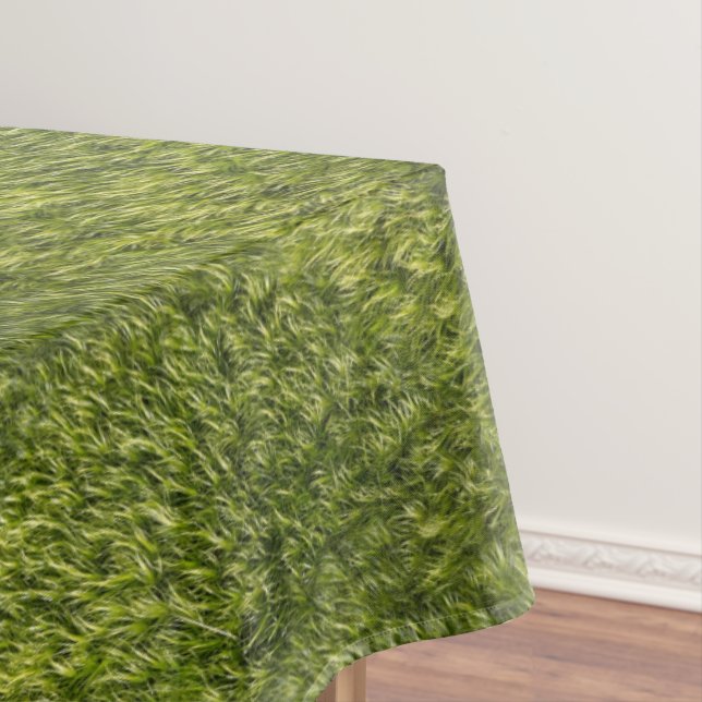 Lush Green Moss Tablecloth (In Situ)