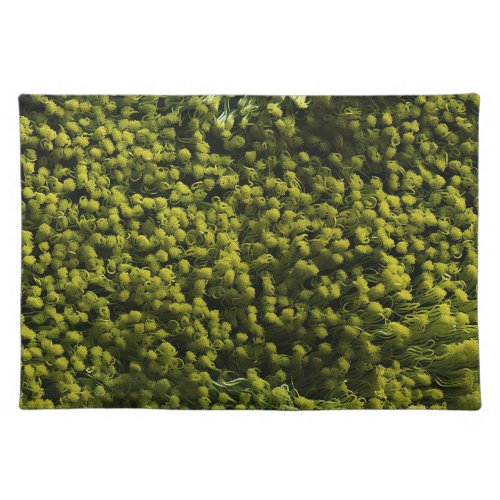 Lush Green Mossy Carpet  Cloth Placemat