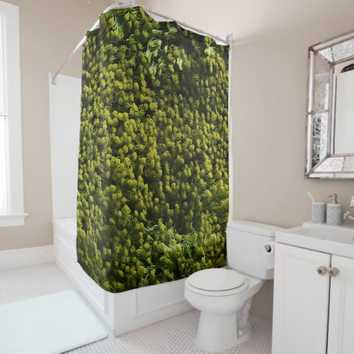 Lush Green Mossy Carpet  Shower Curtain