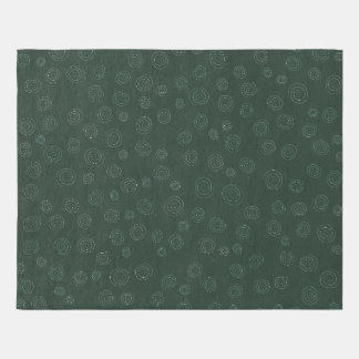 Lush Green Spiral Pattern Rug