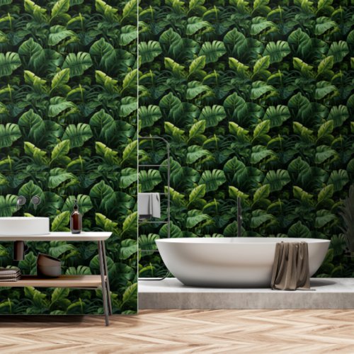 Lush Green Tropical Forest Wallpaper