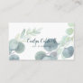 Lush Greenery and Eucalyptus Art Business Card