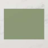 Lush Greenery Rose Gold It's A Girl Baby Shower Invitation Postcard (Back)