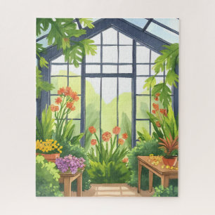 Lush Greenhouse   Floral Botanical Garden Jigsaw Puzzle