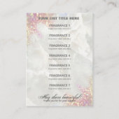 Lush Holographic Glitter Pastel Fragrance List Business Card (Back)
