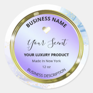 Lush Ink Blue And Gold Body Butter Product Labels