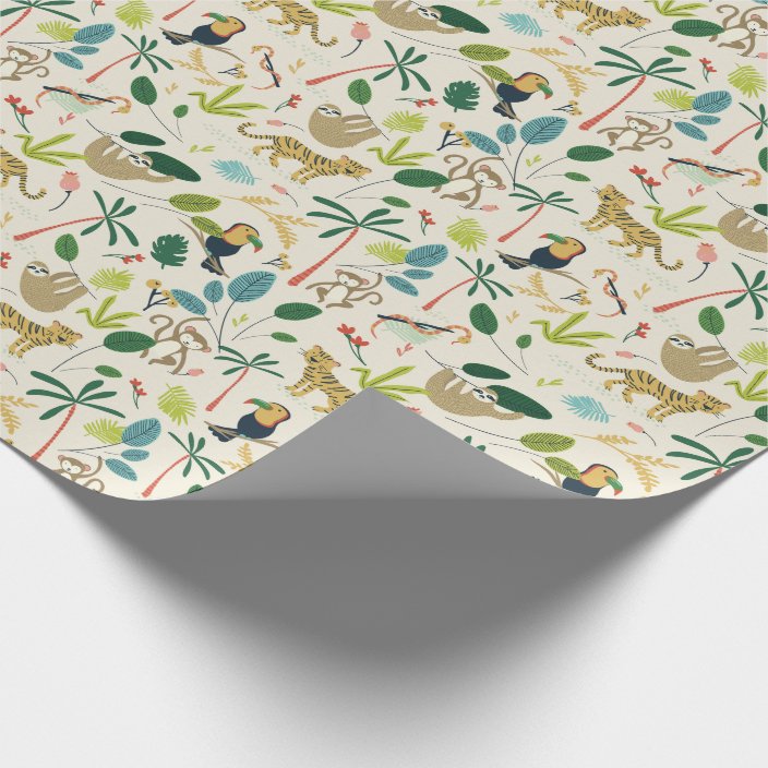 jungle wrapping paper