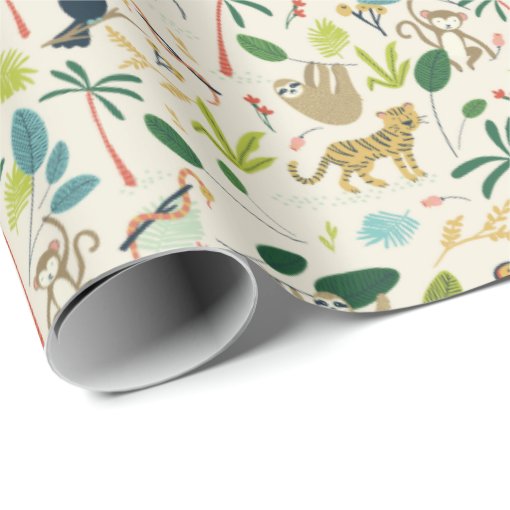 Lush Jungle Wrapping Paper Zazzle