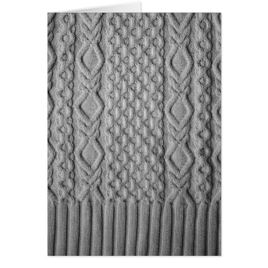 Lush knitted cables. (Front)