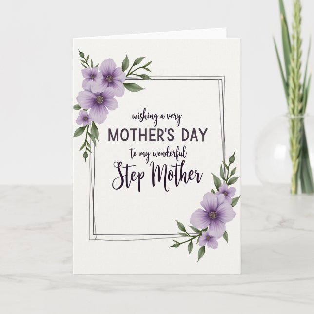 Lush Lavender Mothers Day Card (Front)
