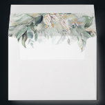 Lush Leafy Boho Botanical Greenery Elegant Envelope<br><div class="desc">Watercolor greenery envelopes</div>