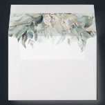 Lush Leafy Boho Botanical Greenery Elegant Envelope<br><div class="desc">Watercolor greenery envelopes</div>