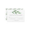 Lush Leaves Elegant Watercolor Wedding RSVP