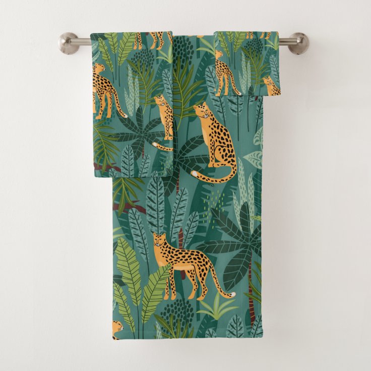 Lush Leopard Jungle Bath Towel Set Zazzle