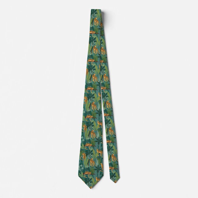Lush Leopard Jungle Neck Tie (Front)