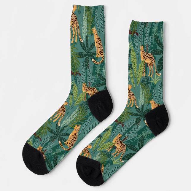 Lush Leopard Jungle Socks (Left)