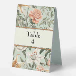 Lush Luxe, Tiger Lily & Mint, Table Tent
