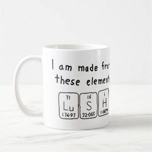Lush periodic table word mug