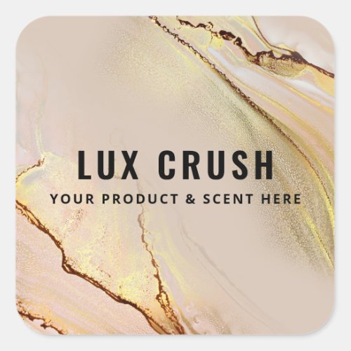 Lush Pink And Gold Alcohol Ink Product Labels