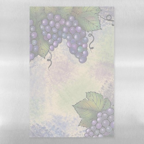 Lush Purple Grapes Magnetic Dry Erase Sheet