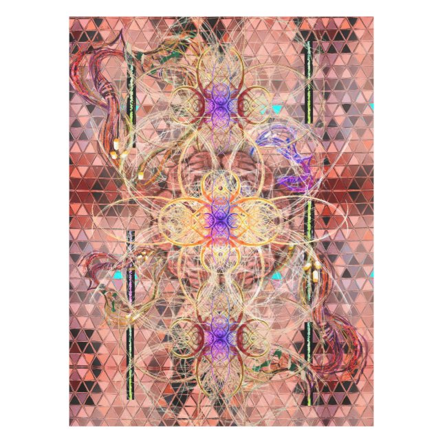 Lush Rusty Tangled Syberpunk Tablecloth (Front)