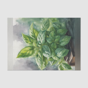 Lush Spring Basil Decoupage Paper
