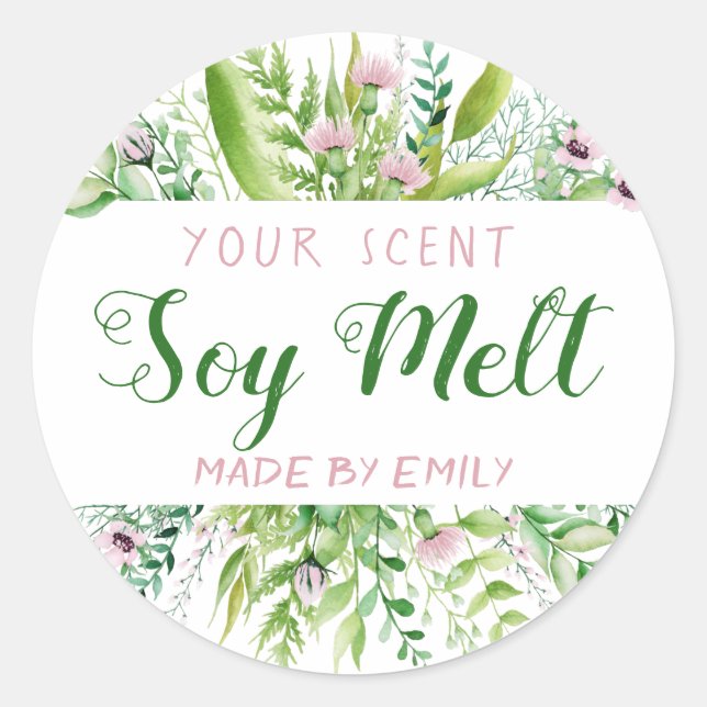 Lush Spring Bouquet Soy Wax Melt Labels (Front)