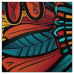 Lush Teal &quot;Aztec Dream&quot; Woven Polyester Fabric