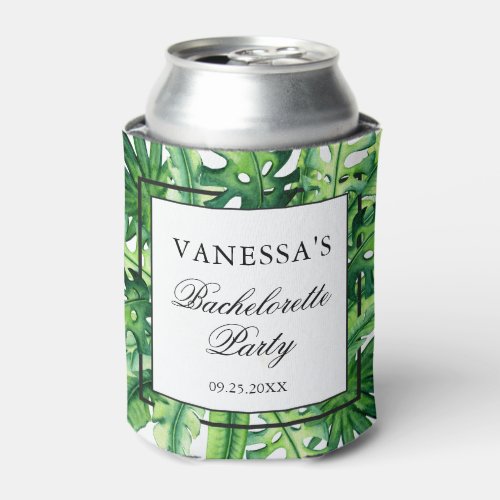 Lush Tropical Botanical Bachelorette Party Can Cooler