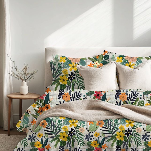 Lush Tropical Garden Botanical Duvet Cover (Creator Uploaded)
