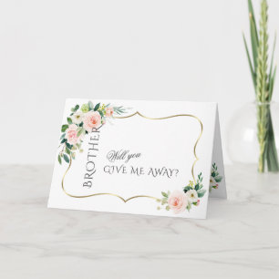 Lush Tropical Leaves Will You Give Me Away Invitation