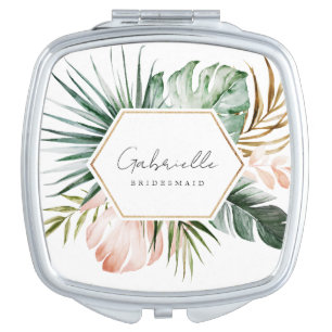 Lush Tropics Bridesmaid Mirror Compact