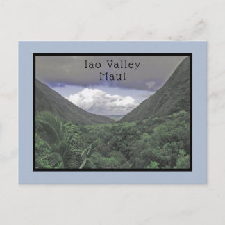 LUSH VERDANT GREEN IAO VALLEY IN MAUI POSTCARD