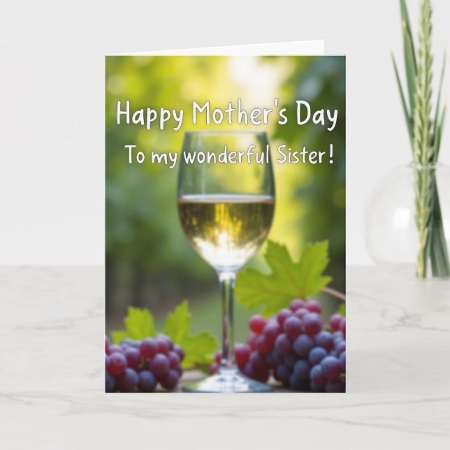 Lush Vineyard Mothers Day Card (Front)