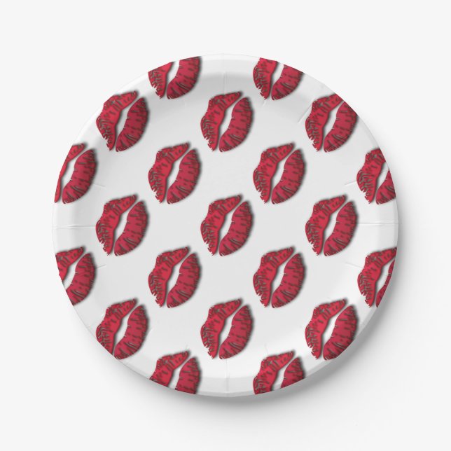 Lushious Lips Paper Plates (Front)
