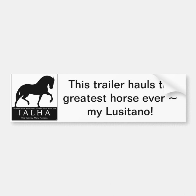 Lusitano Bumper Sticker (Front)