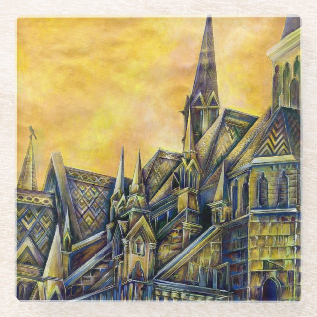 Lust in Space Glass Coaster (Front)