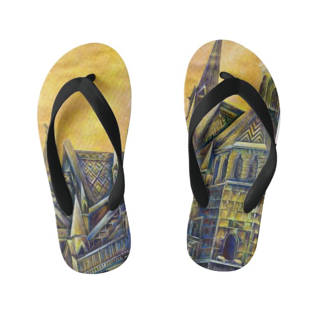 Lust in Space Kid's Flip Flops (Footbed)