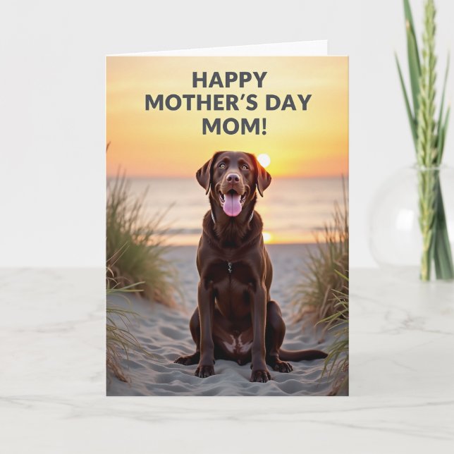 Luster Dog Mothers Day Card (Front)