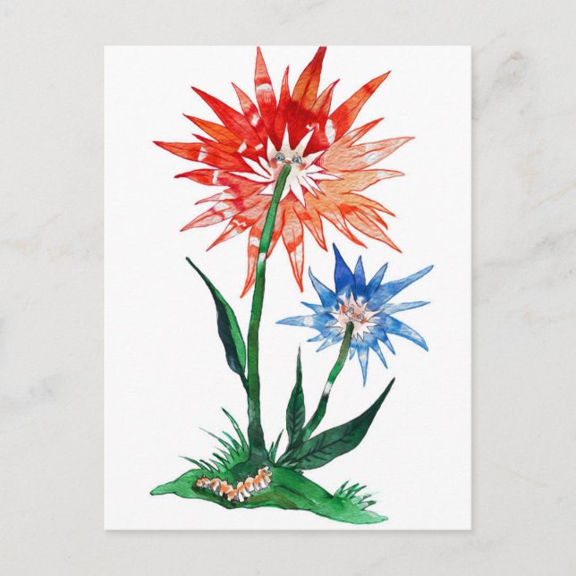 lustige blume.jpg postcard (Front)